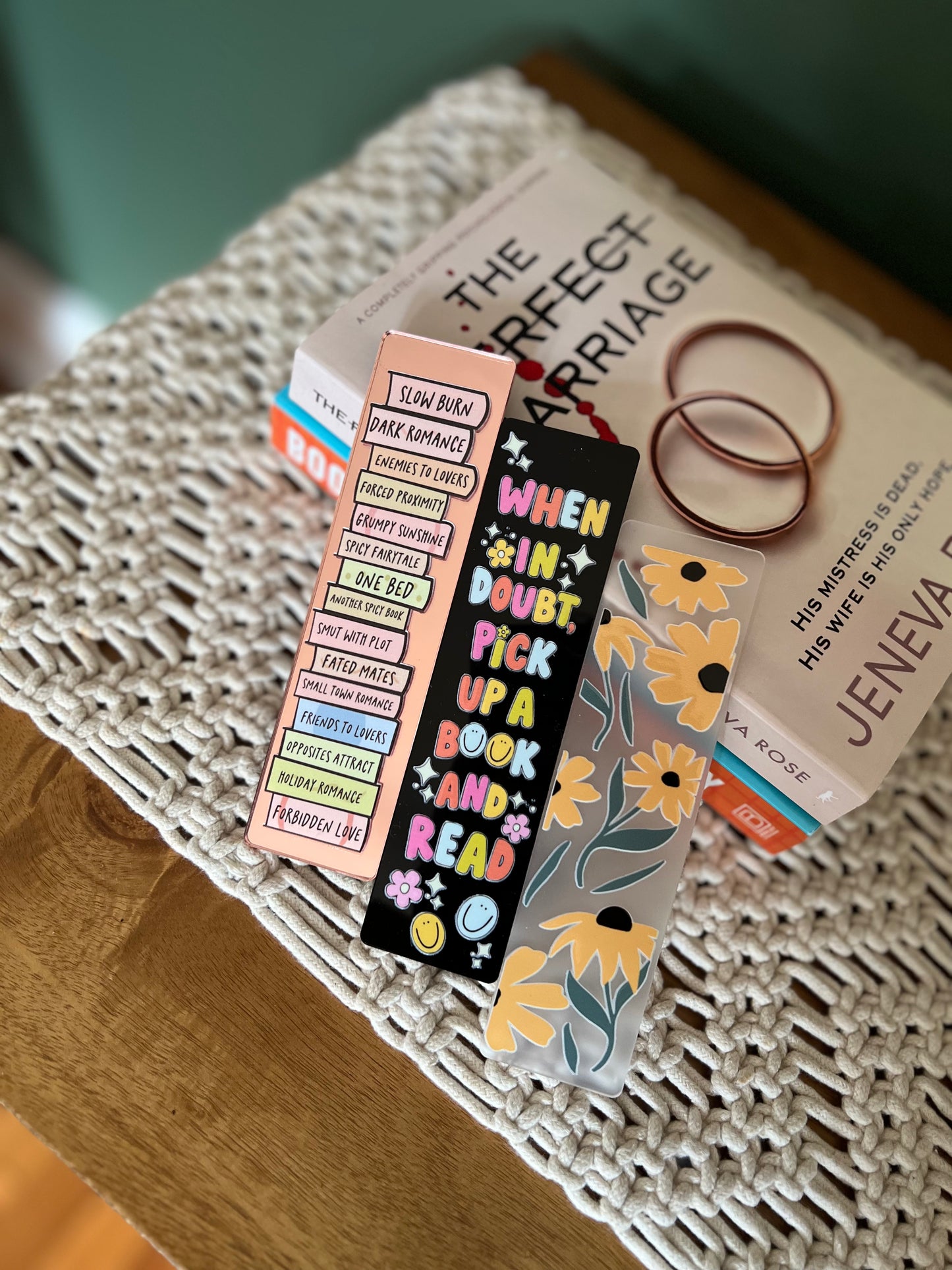 Romance Tropes Bookmark