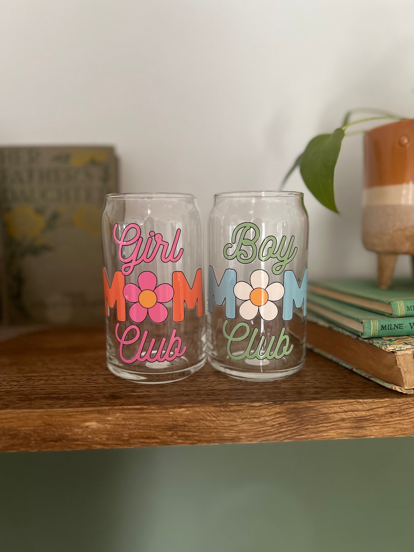 Girl Mom Club Glass