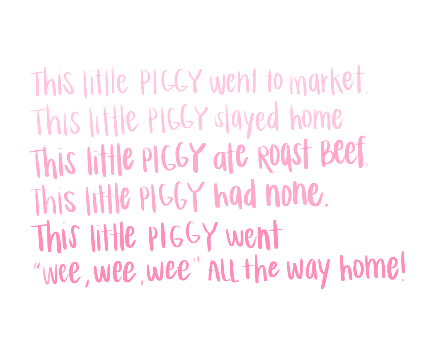 This Little Piggy Print
