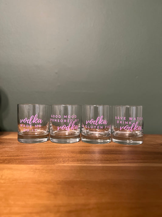 Vodka Glasses - Set of 4